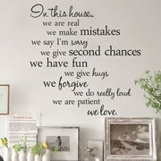 Outgeek Family Letters Proverbs Print Removable Wall Sticker Decal Mural Art Quote Words Ornament Home Decor