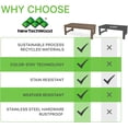thumbnail image 6 of NewTechWood Boston Teak Rectangle Plastic Outdoor Coffee Table, 6 of 6