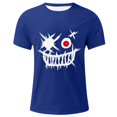 thumbnail image 4 of Nebwoak Mens Graphic T Shirts- Summer Short Sleeve Fashion Casual Funny Shirts Blue Size 3XL, 4 of 4