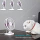 thumbnail image 5 of USB Powered Fan, Small Desk Fan with 3 Settings, Personal Quiet Fan with Strong Airflow and Low Noise, 40 Tilt, Portable Desk Fan - 1.1m Cord (White P, 5 of 5