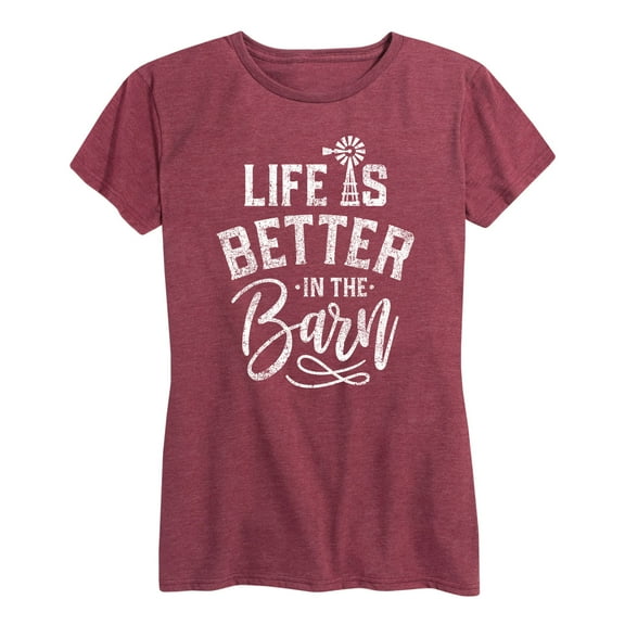 Country Casuals - Life Is Better In The Barn - Women's Short Sleeve Graphic T-Shirt