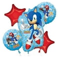 thumbnail image 3 of Sonic the Hedgehog 12th Happy Birthday 6 Piece Balloons Set, 3 of 3