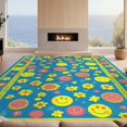 thumbnail image 2 of Design&I 6'x9' Washable Area Rug Shaped Funky Motif Designer Eclectic Graphic Bathroom for Dining Room, Under Table, Office, Snag-Free, 2 of 7