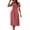 Red, variant on Aboser Womens Summer Chiffon Dresses Vintage Floral Printed Dress Flowy A Line Beach Dresses Casual Short Sleeve Sundress Lightweight Crewneck Dress