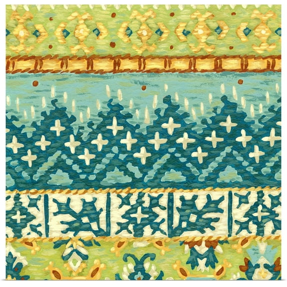 Great BIG Canvas | Rolled Chariklia Zarris Poster Print entitled Eastern Textile III