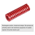 thumbnail image 3 of Uxcell Die Spring, 1 Pack 25mm OD 80mm Long Spiral Stamping Medium Load Compression Die Springs, Red, 3 of 6