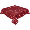 thumbnail image 3 of Nappe Carrée Patriotique Commémorative Imperméable et Anti-Taches, Nappe Essuyable Sans Plis pour Rond/rectangle/ovale/carré/salle à Manger/fête, Étoiles Rouge Bleu Feux d'Artifice 4 Juillet 60x60, 3 of 5