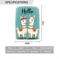 thumbnail image 2 of Hello Llama Polyester Garden Flag 12.5x18 Inch - Cute Outdoor Yard Flag for Home & Garden Decor, 2 of 6