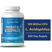 (2 pack) Puritan's Pride Probiotic Supplement, Acidophilus, 250 Count
