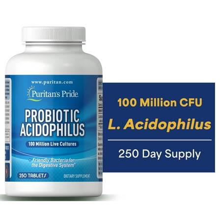 Puritan's Pride Probiotic Supplement, Acidophilus, 250 Count
