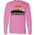 thumbnail image 3 of Inktastic Los Angeles California Skyline Retro Long Sleeve T-Shirt, 3 of 5