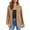 Khaki, variant on Womens Cape Open Front Split Sleeve Bussiness Blazer Coat
