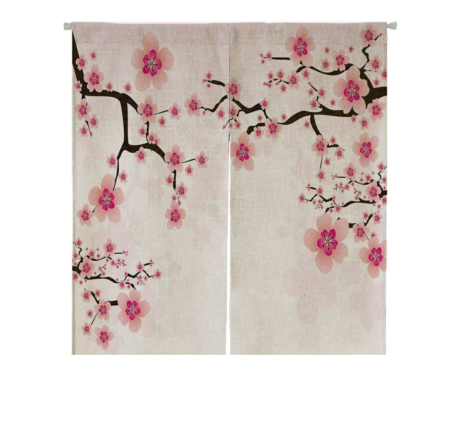 ABPHQTO Abstract Cherry Blossom Japanese Noren Curtain Doorway Door