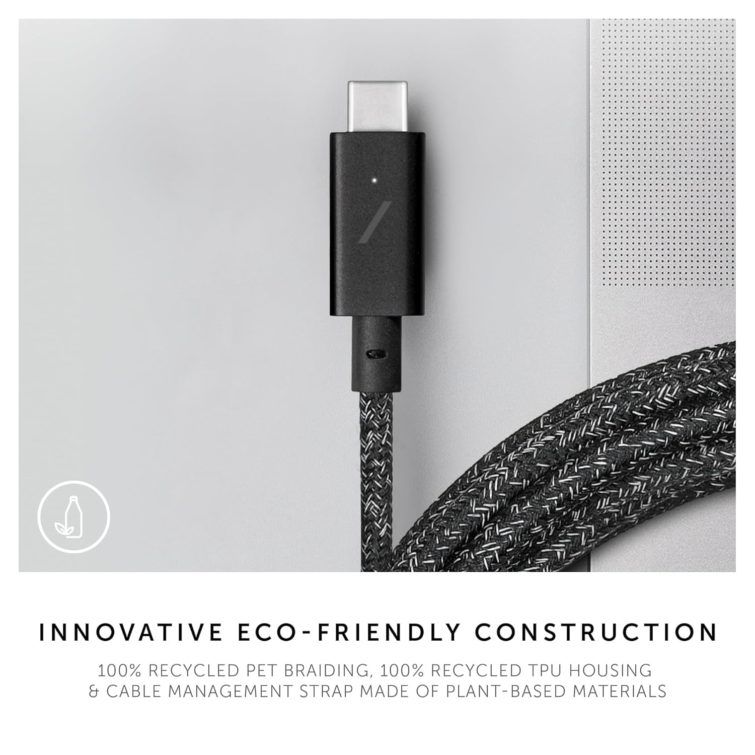 Native Union Belt Cable Pro - 240W USB Type C - 8ft Ultra-Strong Charging - Leather Strap (Cosmos)