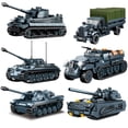 thumbnail image 2 of World War 2 WW2 Army Military Soldiers Armor Halftrack Main Station Tank Building Blocks Bricks Model DIY Assembly Toys For Kids,437Pcs, 2 of 7