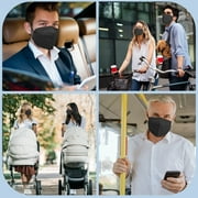 KN95 Face Masks for Adults Men Women Black 5 Ply Mask 30PCS