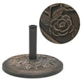 thumbnail image 1 of vidaXL Parasol Base Resin Round Bronze 9 kg, 1 of 5