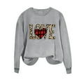 thumbnail image 4 of Meichang Chandails en Molleton à Col Rond pour Femmes, Chandails en Molleton de la Saint-Valentin, Imprimé Cœur d'Amour, Pull à Manches Longues, Décontracté, 4 of 4