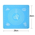 thumbnail image 2 of CRCMUHE Placemat Silicone Baking Cake Dough Fondant Rolling Kneading Mat Scale Table Grill Pad, 2 of 5