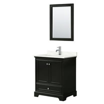 Wyndham Collection Wcs202030s-Qtz-Unsm24 Deborah 30" Free Standing Single Basin Vanity Set