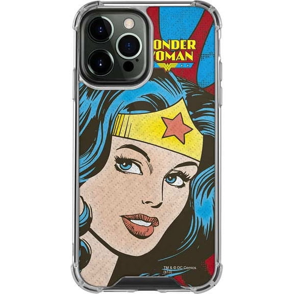 Skinit DC Comics Wonder Woman Vintage Profile iPhone 13 Pro Max Clear Case