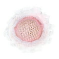 thumbnail image 2 of Sombrero de copa en miniatura a escala 1/12, hermoso mini sombrero de paja rosa con lazo para casa de muñecas, 2 of 9