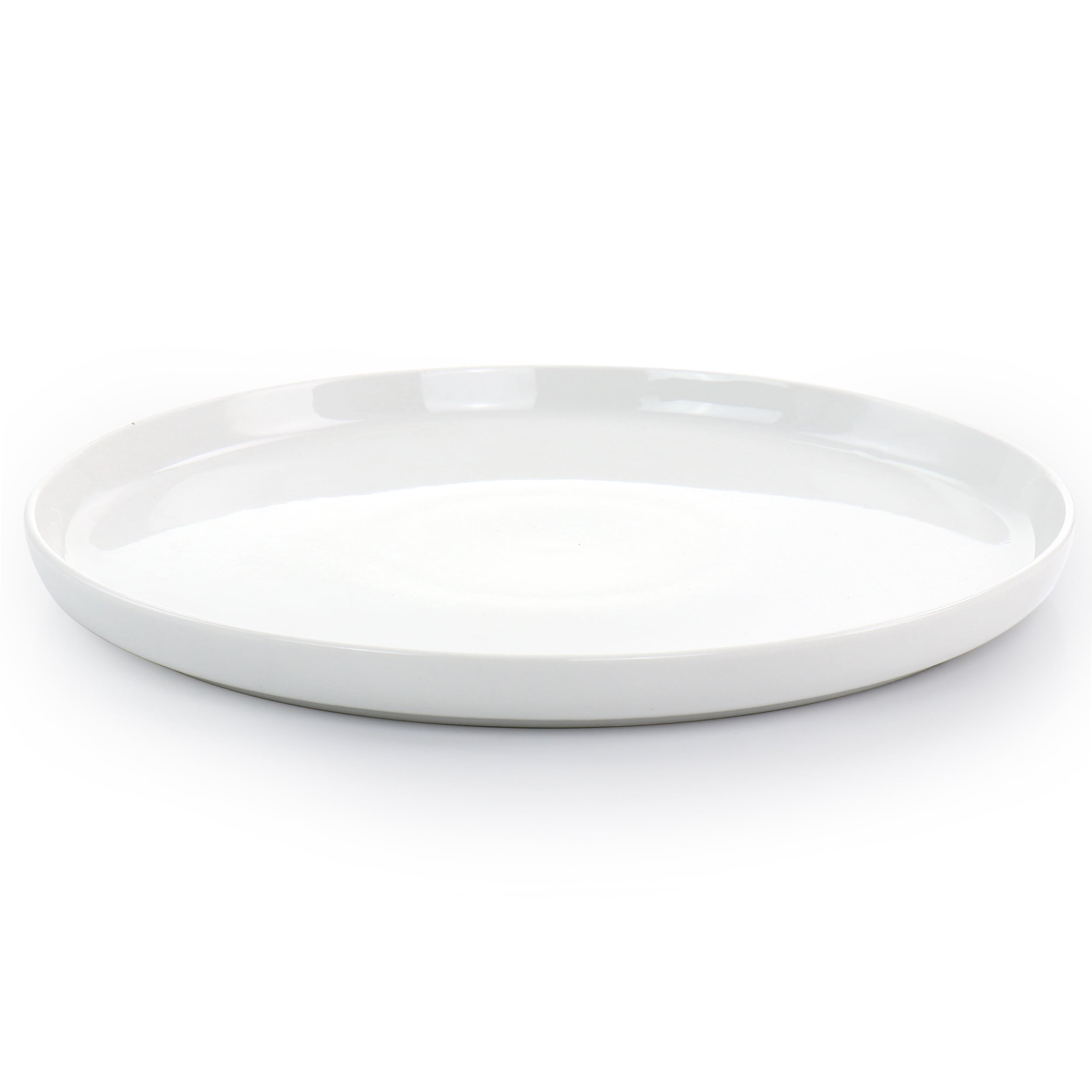 Gibson Home White Deco 16 Piece Fine Ceramic Dinnerware Set in White