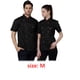 thumbnail image 5 of Advancent Uniforme de Chef de algodón, camisas de manga corta para hombres, botones de delantal, suministros ajustables para el hogar, bandas Type1 NO1, 5 of 6