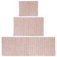 thumbnail image 1 of Juego de alfombras de baño mDesign, 100% algodón, absorbente de agua, color rosa, 1 of 9