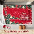 thumbnail image 2 of Christmas Door Mat Outdoor Christmas Door Mats Outside Christmas Door Mats for Front Door Christmas Front Door Mat Merry Christmas Door Mat Indoor Holiday Door Mat, 24"x36" Christmas Red, 2 of 6