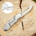 thumbnail image 3 of CoreLiving Folding Pocket Knife with Multi Tool Survival Kit Features 5.3 Inch Blade Silver Stainless Steel, 3 of 9