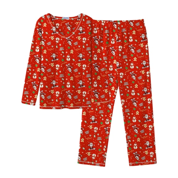 Ekouaer Women' 2 Piece Pajamas Fuzzy Fleece Sleepwear Set Long Sleeve Outfits 2025 Fall Loungewear