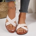 thumbnail image 6 of CHUMUD Slippers for Women Outdoor Crisscross Strap Flat Slide Sandals, Casual Open Toe Slip-On Slippers, Lightweight Summer Beach Sandals, 6 of 9