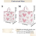 thumbnail image 2 of FORMRS Womens Corduroy Tote Bag Crossbody Shoulder Handbag with Pocket, Hand Drawn Hearts, 2 of 7