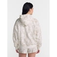 thumbnail image 3 of No Boundaries Oversized Fleece Hoodie, Women's and Women's Plus Sizes XXS-4X, 3 of 5