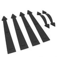 thumbnail image 2 of Hinges And Handles Kit, Barn Door Handles Decorative Hinges Handles  For Gates For Barn Doors For Garages For Cabinet, 2 of 8