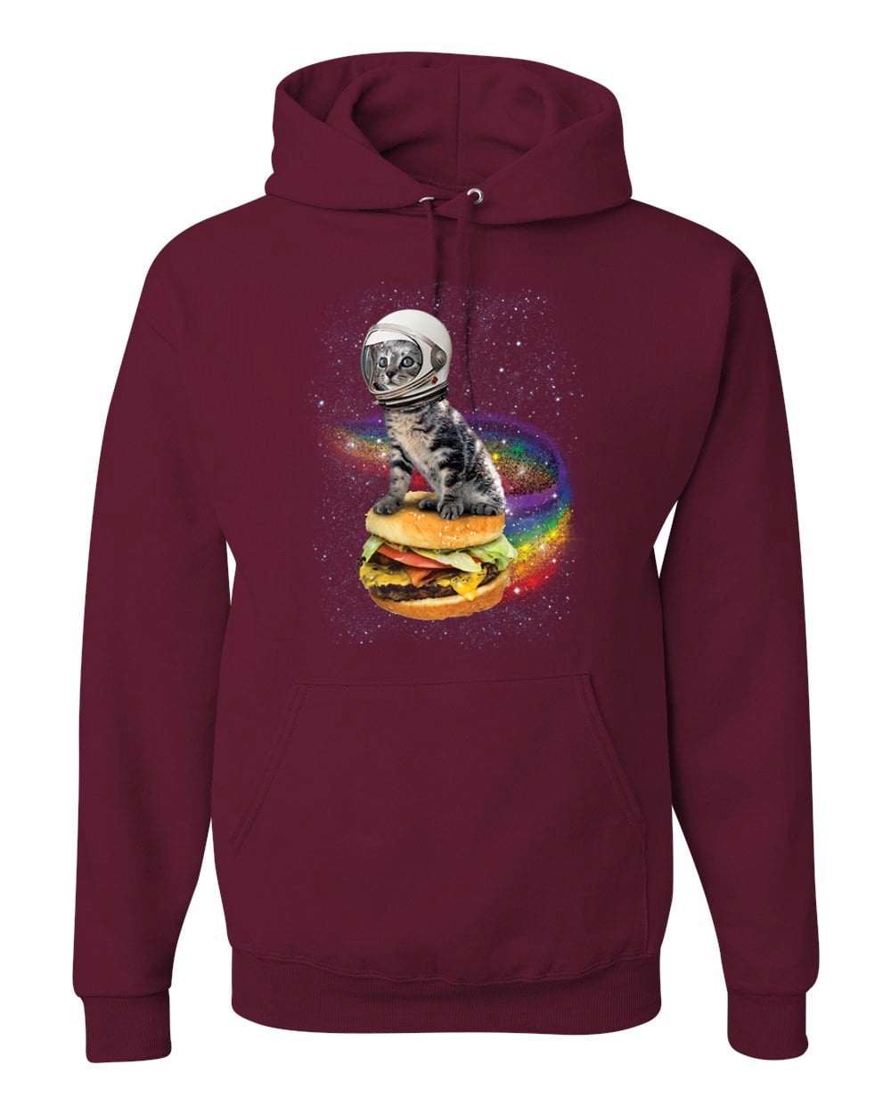 astronaut hoovering stars hoodie