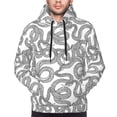 thumbnail image 2 of Bingfone Snake Men's Drawstring Hoodie Long Sleeve Pocket Sweatshirts-4X-Large, 2 of 6