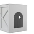 thumbnail image 5 of M optimized Cat Litter Box Enclosure, Hidden Cat Litter Box Furniture with 2 Doors and Pads, Wooden Kitty Litter Box Cabinet Furniture, 5 of 5
