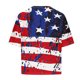 thumbnail image 5 of Tops de Hombro para las Mujeres de Verano, Día de la Independencia Impreso, Cuello Redondo de Manga Corta, 5 of 8
