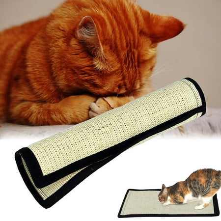 Lhcer Natural Sisal Pet Cat Kitten Scratcher Mat Anti Scratch Pad