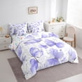 thumbnail image 3 of Manfei Cartoon Flying Animal 7-Piece Bedding Comforter Set,Watercolor Splash Ink King Bedding Sets,Blue Butterflies Bed Sheets For Girls,Ultra Soft Home Decor, 3 of 8
