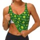 thumbnail image 3 of Balery Happy St. Patrick's Day Sujetadores deportivos con espalda cruzada para mujer, acolchados, sin costuras, de alto impacto, ideales para yoga, gimnasio, entrenamiento y fitness.-Large, 3 of 8