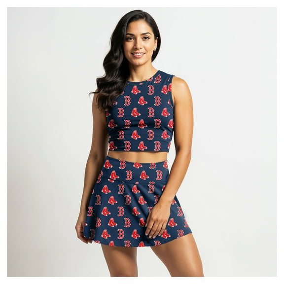 Women's-Concepts Sport Navy Boston Red Sox Knit Tank Top & Skort Set