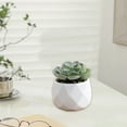 thumbnail image 5 of Artificial Plants Plastic Pots Plants Indoor Office Home Decor Women Gifts, 5 of 5