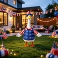 thumbnail image 4 of VAJUSO Porch Goose Outfits Set for 23'' Goose Red White Blue Patriotic Goose Clothes for 250th Anniversary Independence Day 4th of July Decor, 1pcs, 4 of 6