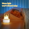 thumbnail image 2 of Luz nocturna para niños, luz nocturna recargable por USB con control táctil para bebé, luz nocturna LED portátil ajustable de tres colores montada en la pared, accesorios para habitación de bebé, 2 of 5