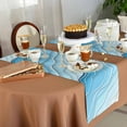 thumbnail image 6 of Table Runner 72 Inches Long for Kitchen Dining, Blue Aqua Ombre Dresser Scarf Farmhouse, Dining Table Decorations for Wedding/Parties, Modern Geometric Abstract Aesthetic Cream 14 x 72 In, 6 of 9