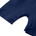 thumbnail image 5 of Busydd Baby Boy Romper 0-24 Months Comfy Cotton Short Sleeve Infant Girl Clothes Rompers Solid Color Round Neck Baby Boy Clothes 9-12 Months, 5 of 5