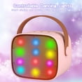 thumbnail image 4 of Altavoz Bluetooth portátil Karaoke Machine YLL Kids, color rosa claro, 4 of 7